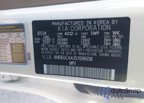 2025 Kia Seltos S z USA, uszkodzony, nr VIN KNDEUCAA3S7696558